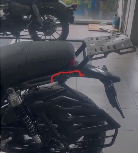 Top Rack for Honda CB350 RS (Steel)