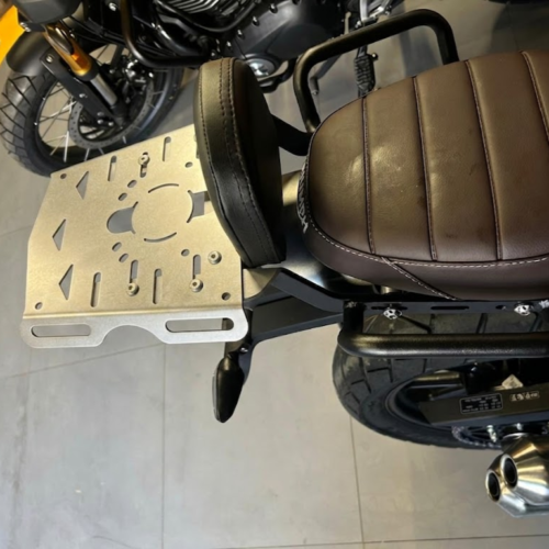 Triumph T4/Speed 400 (Stainless Steel) Top rack with Backrest /Handles