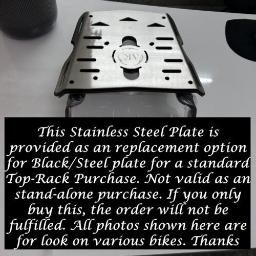 Stainless Steel Toprack Plate – Upgrade only